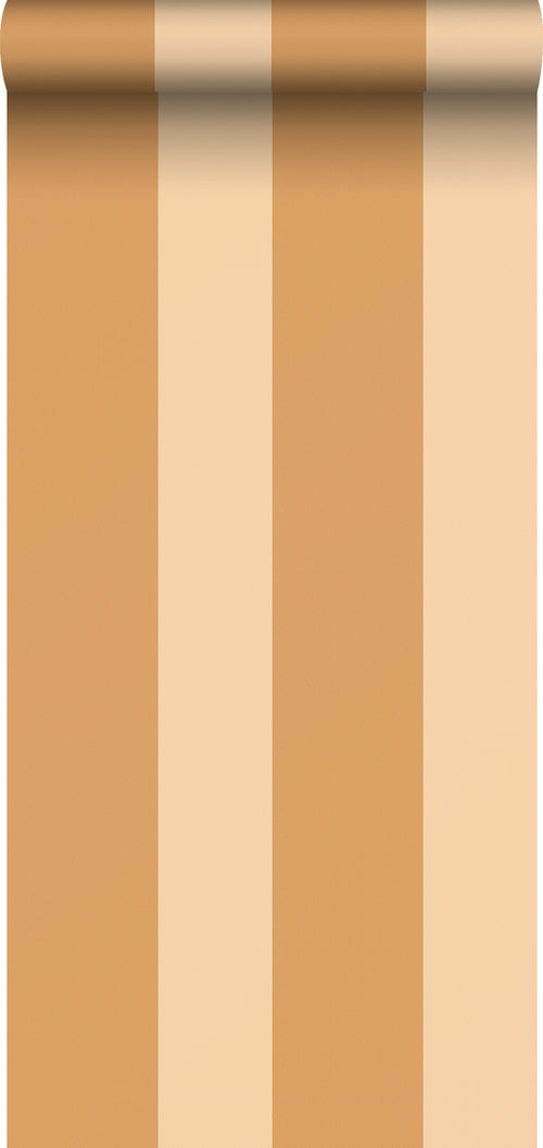 Sanders & Sanders behang strepen donker geel en geel - 53 cm x 10.05 m - 640723