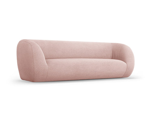 Cosmopolitan Design Bank Essen 3-zits, boucle, poederroze - 95x230x86cm