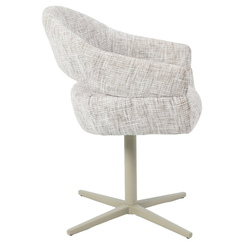 DÉJA Living Eetkamerstoel Milou - Greige - Draaibaar - Set van 2 - vtwonen shop