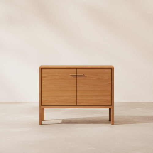 Tikamoon Massief mahoniehouten buffetkast 100 cm - Naturel