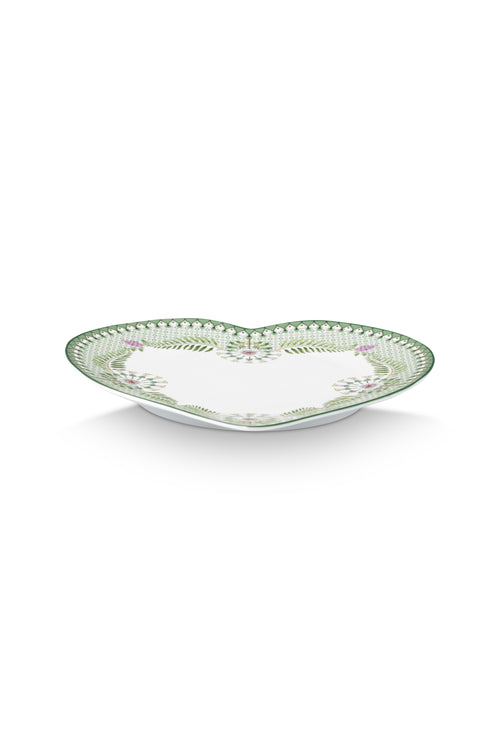 Pip Studio Bordenset Hart - Lily&Lotus - Groen - 23cm - Set van 2