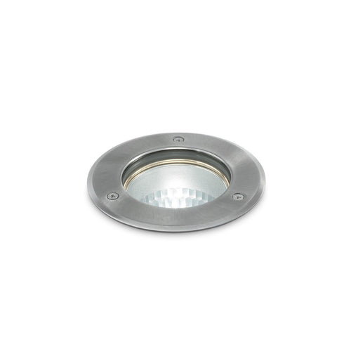 Ideal Lux PARK Ronde inbouwgrondlamp voor buiten, staal, 1x GU10 IP67