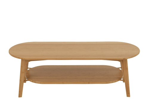 J-Line salontafel Vierkant - bamboe - naturel