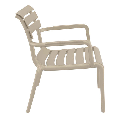 Garden Impressions loungeset Paris taupe 3-delig