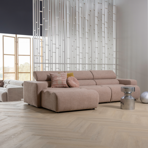 WOOOD kussens Feis - Velvet stof - Roze/Naturel - Set Van 3 - vtwonen shop