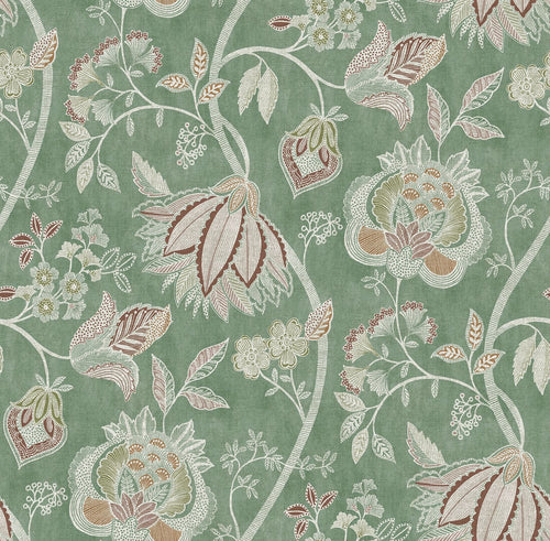 Sanders & Sanders behang bloemen groen - 53 cm x 10 m - 641005