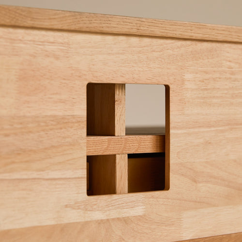 Tikamoon Tv-meubel van massief eikenhout 180 cm - Naturel - vtwonen shop