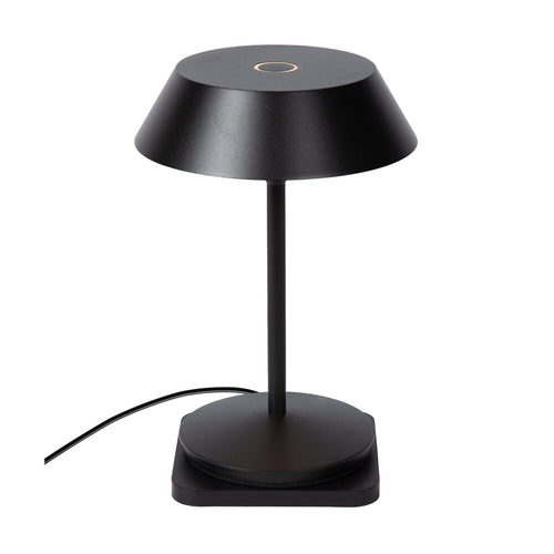 Atmooz tafellamp Balto - zwart - Ø 15 x H 21,5 cm - geïntegreerde led