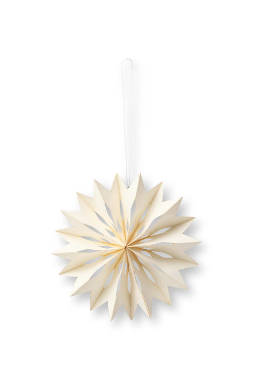 vtwonen - Kerststerren - Papier - Ivoor - 10 cm - Set van 9