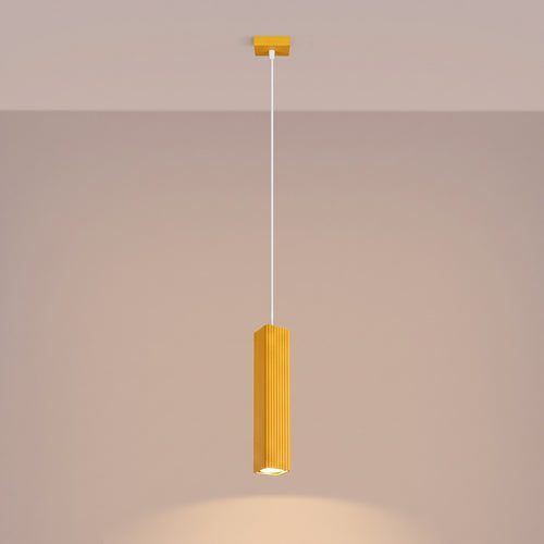 Sollux Lighting Hanglamp RAYO 1 geel - 8x8x118cm