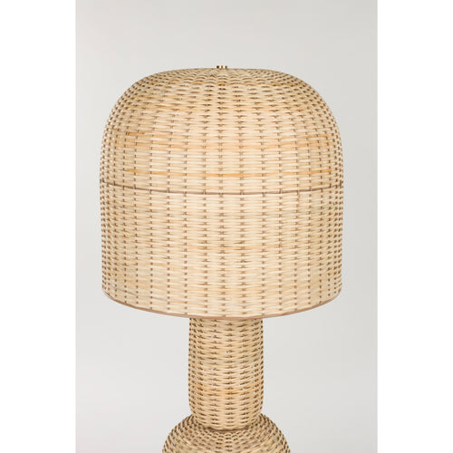 Housecraft Living Jude Vloerlamp Rotan - Bruin - vtwonen shop