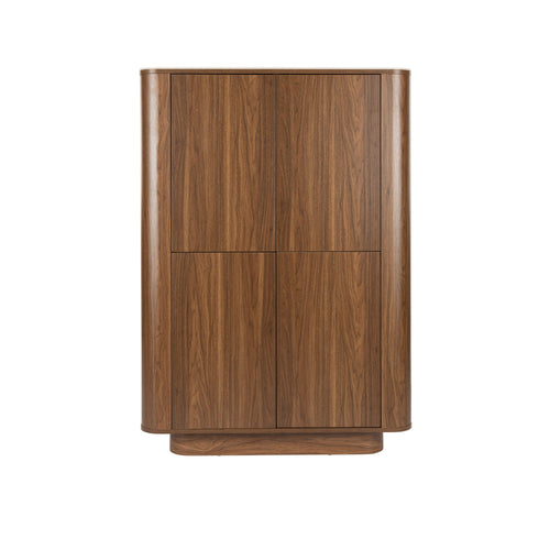 Housecraft Living Almira Kast Hout/ Marmerlook Walnootkleur - Bruin