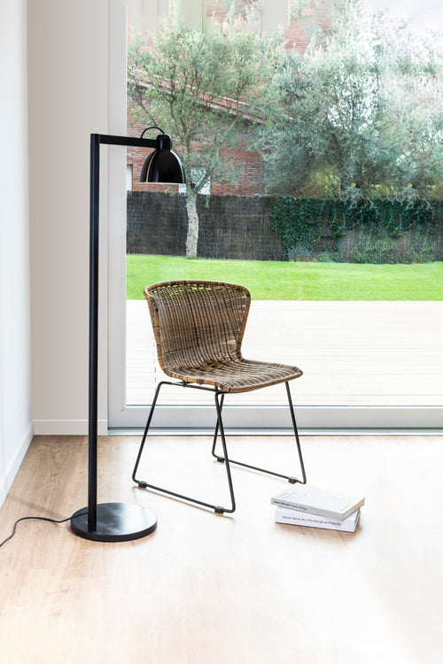 Faro Venice Zwarte vloertaaklamp