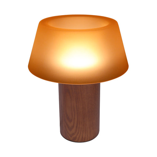 Atmooz tafellamp Vancouver - bruin - Ø 28 x H 34 cm - geïntegreerde led