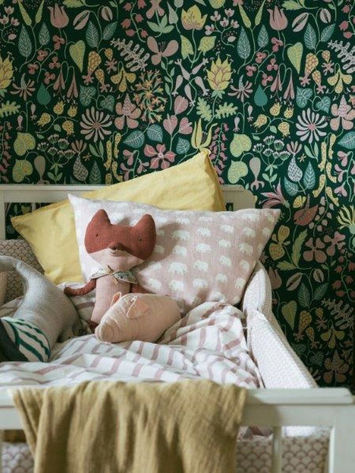 Borastapeter behang bloemen blauw en meerkleurig - 53 cm x 10.05 m - 660747 - vtwonen shop