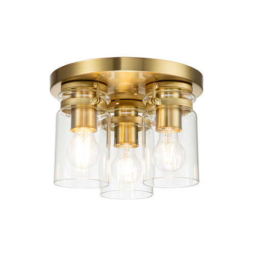 Elstead Kichler Brinley Shade Cluster Plafondlamp Geborsteld Messing
