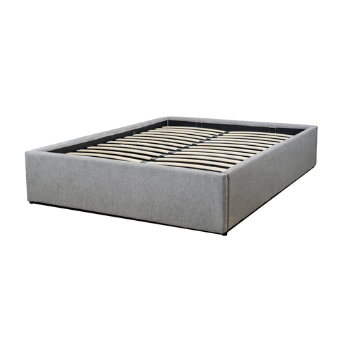 Calicosy - ALBA Bed met opbergruimte - Grijs - 152x204x36,5 cm