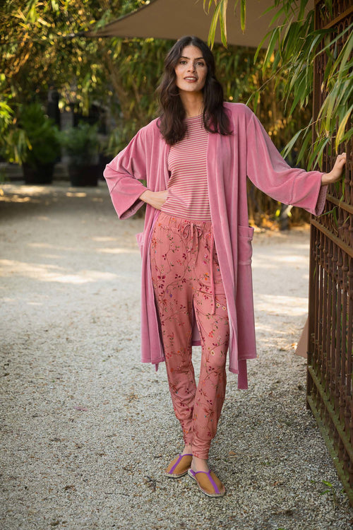 Pip Studio - Naomi Kimono Dames - Velvet - Roze - XXL
