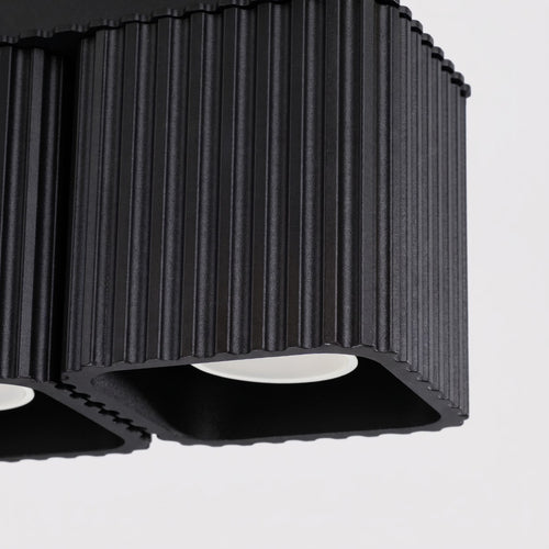 Sollux Lighting Plafondlamp RIFF 2 zwart GU10 - 20,5x10x12cm