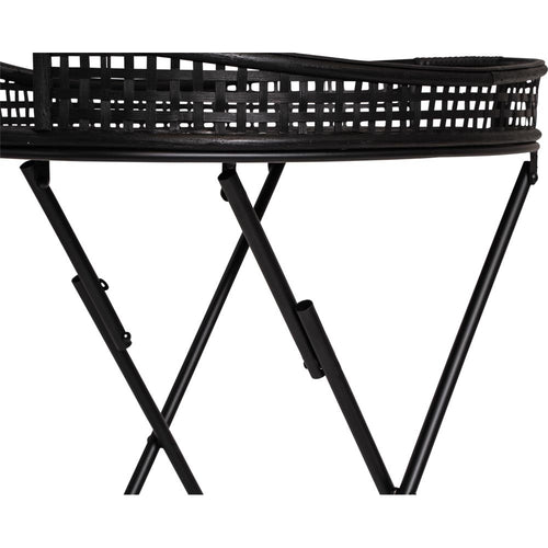 Lesli Living tuintafel Levi - zwart - 55x38x62cm