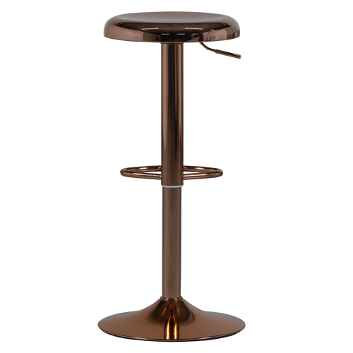 WOOOD barkruk Isaac - Metaal - Koper - 81x39x39 - vtwonen shop