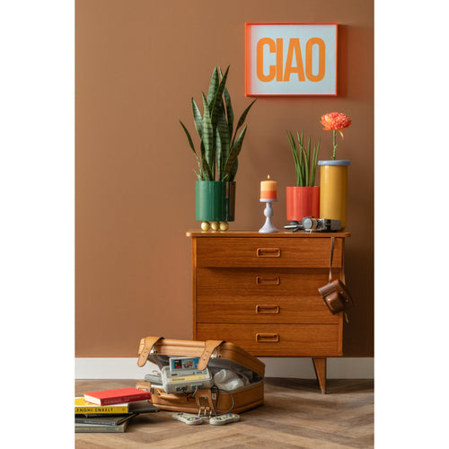 Present Time wanddecoratie Ciao Large - oranje - 3x41x31cm - vtwonen shop