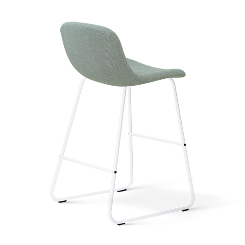 Nolon Nino-Mats barkruk saliegroen - wit onderstel - 65 cm - vtwonen shop