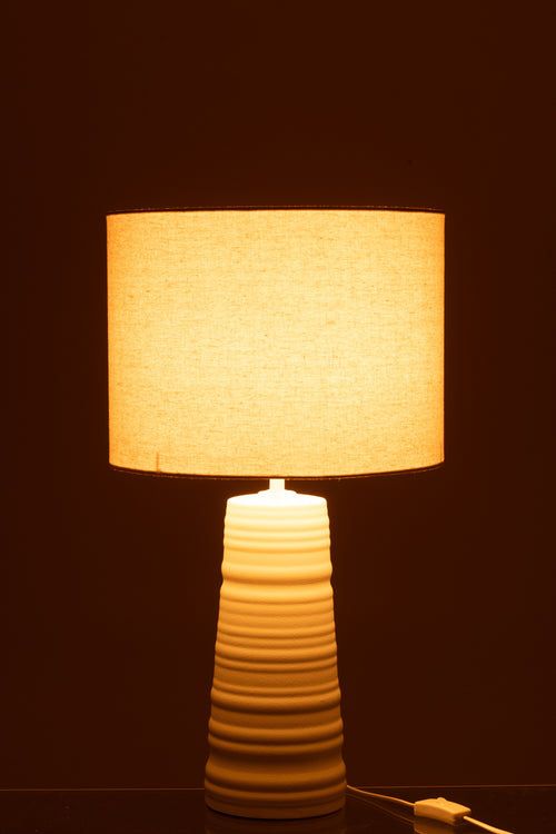 J-Line lamp - keramiek - wit - vtwonen shop