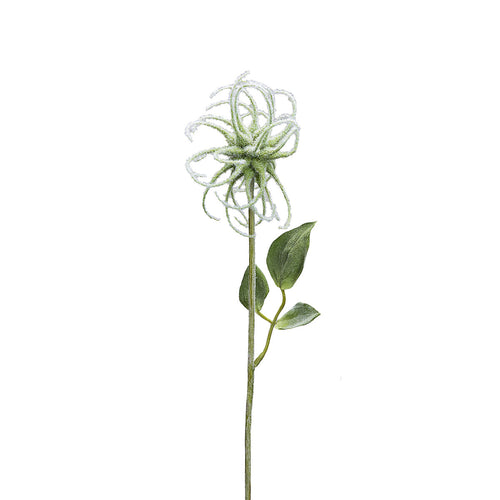 Sia Deco Clematis Steel Kunstmatig - groen en wit - H50 - vtwonen shop