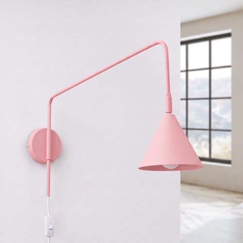 Sollux Lighting Wandlamp NOX roze - 14x61x30cm