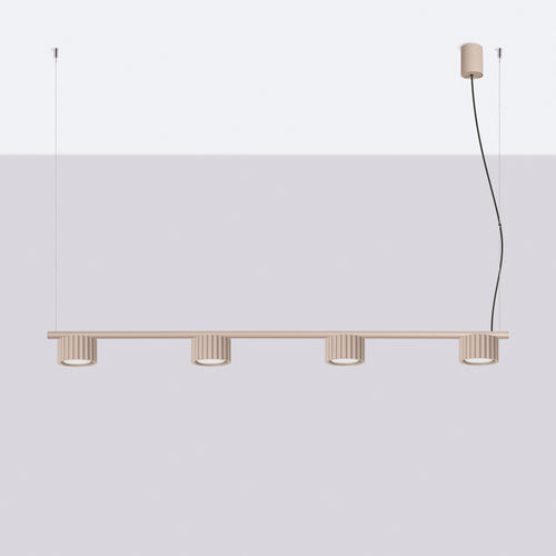 Sollux Lighting Kroonluchter AURA 4 taupe Gx53 - 122x10x208cm