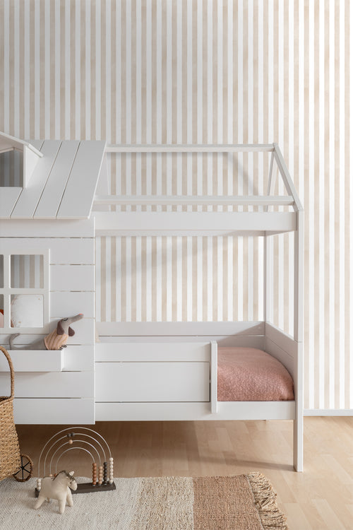 ESTAhome behang strepen beige en wit - 53 cm x 10.05 m - 131302