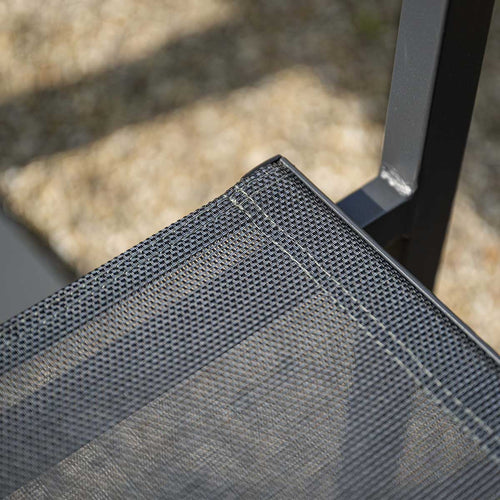 Garden Impressions tuinstoel Tess zwart - 4 stuks - stapelbaar