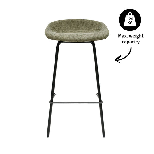 Kick barkruk Riga - 70cm - Groen