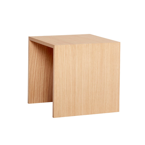 Hübsch bijzettafel Less - mdf/eikenfineer - 40x40xh40cm