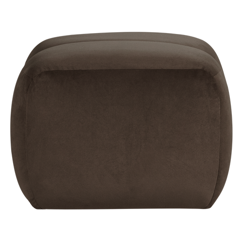 WOOOD poef Mojo - Velvet - Bruin - 45x84x64