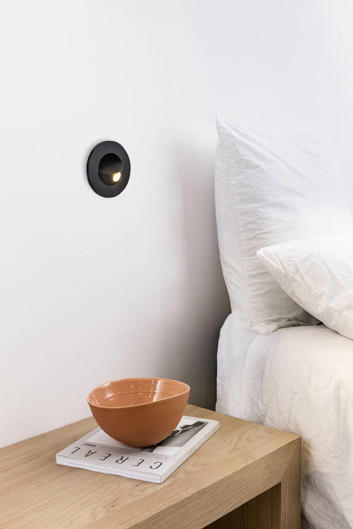 Faro Click Zwarte Inbouwlamp 3.3W 2700K