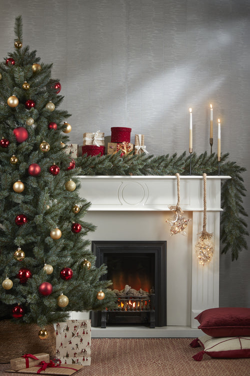 House of Seasons Kerstboomrok - H26 x Ø58 cm - Zeegras - Naturel Bruin