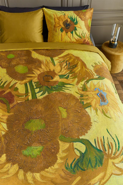 Beddinghouse x Van Gogh Museum Tournesol dekbedovertrek - Lits-Jumeaux - 240x200/220 cm - Geel - vtwonen shop