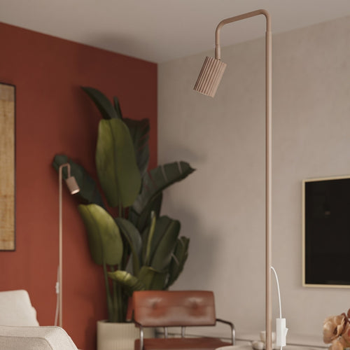 Sollux Lighting Vloerlamp KARBON 1 taupe - 30x30x160cm