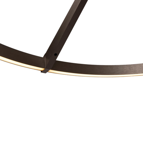 Lucide hanglamp APPLAUSE - Geïntegreerde LED - Grijs ijzer