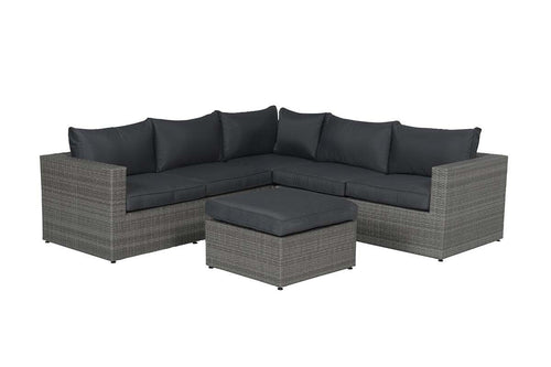 Cayman II lounge set 4-delig - organic grey/antraciet