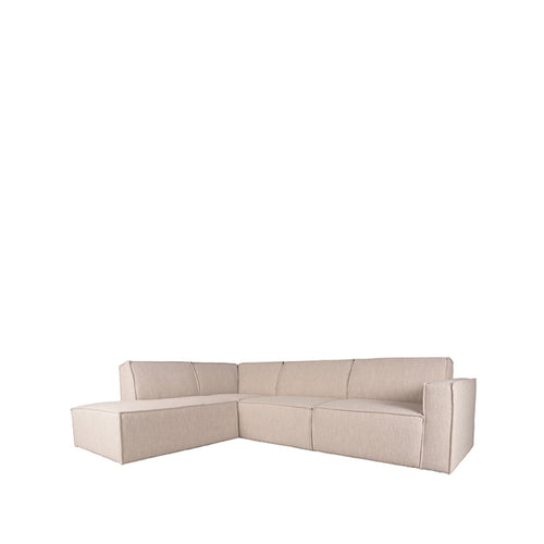 LABEL51 Bank Kay 2,5-Zits Hoek Links - Naturel Bouclé - 283x218x80cm - vtwonen shop
