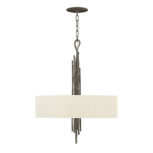 Elstead Spyre - 6-lichts ronde plafondlamp brons, E14