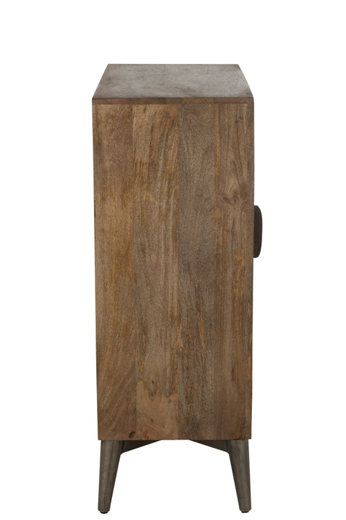 J-Line kast 2 Deuren - mangohout - bruin - vtwonen shop