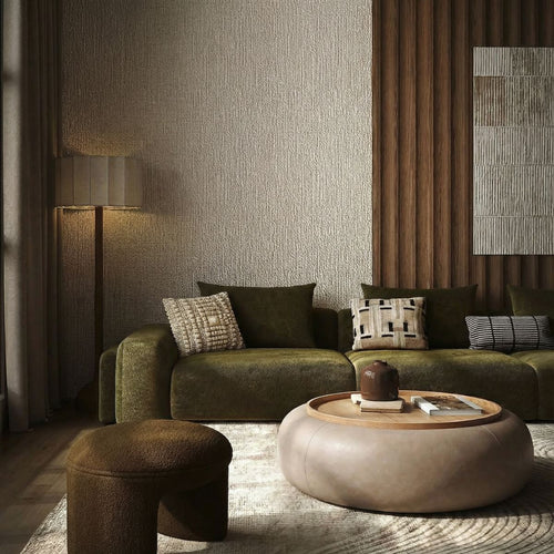 DÉJA Living Salontafel Draby - Taupe/Naturel - Met Opbergruimte - Ø102cm - vtwonen shop