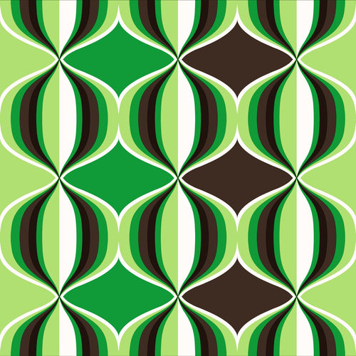 Sanders & Sanders behang grafisch motief groen - 53 cm x 10.05 m - 935230