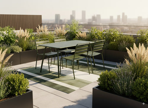 MaximaVida metalen tuintafel Max 150 x 80 cm olijfgroen - vtwonen shop