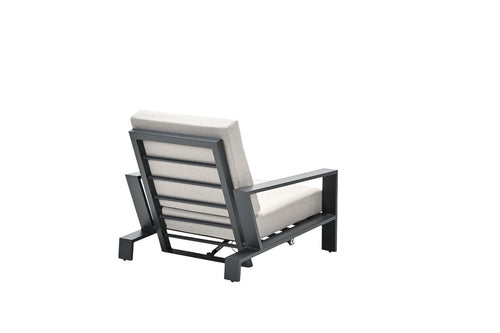Lincoln verstelbare fauteuil - carbon black - desert sand - vtwonen shop