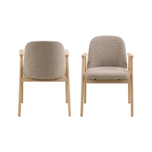 Rebellenclub Eetkamerstoel Dalarna - Set Van 2 - Beige